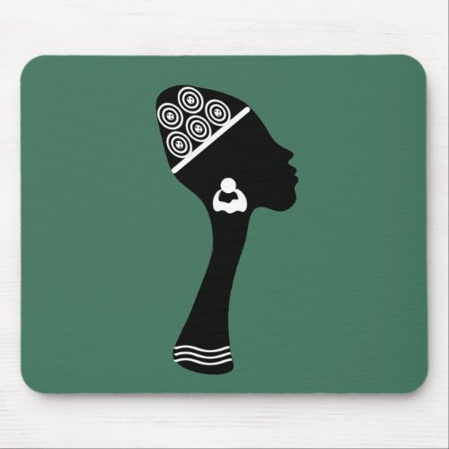 african american abstract woman portrait mouse pad