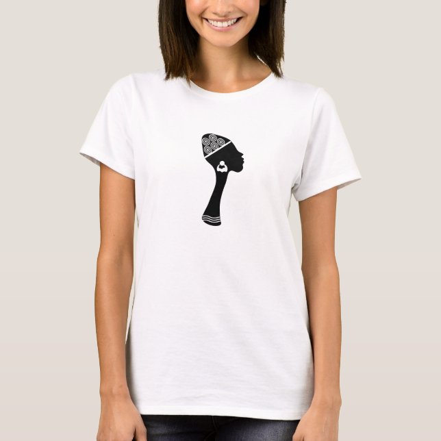 african american abstract woman portrait T-Shirt (Front)