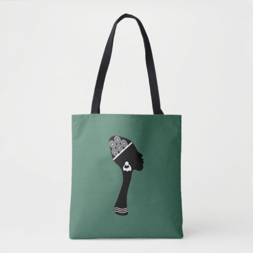african american abstract woman portrait tote bag