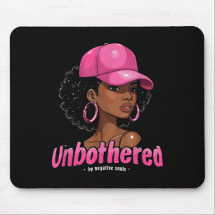 African American Afro Queen Sy Black Woman Unbothe Mouse Pad