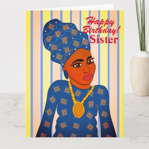 African American Afrocentric Birthday Card | Zazzle