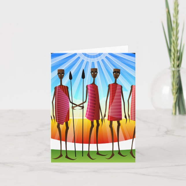 African American All Occasion Greeting Card (Front)