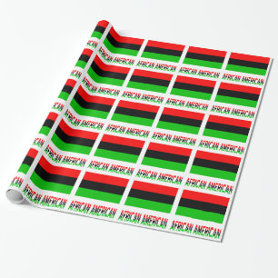 African American and African Diaspora Flag Wrapping Paper