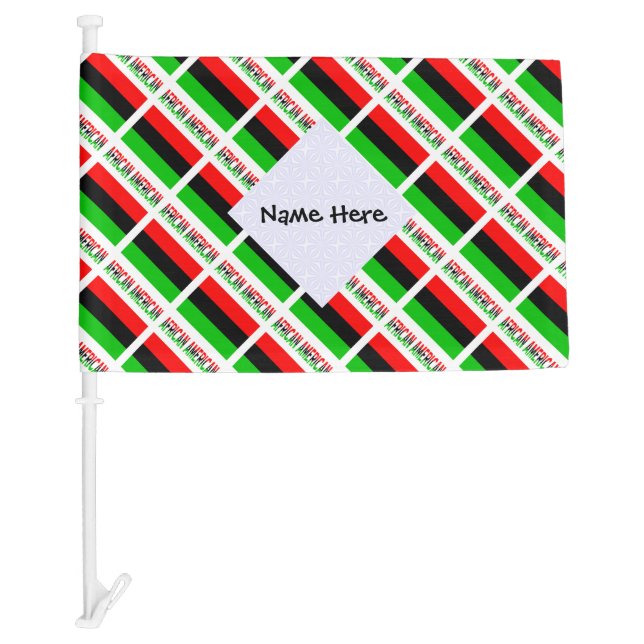 African American and Diaspora Flag Tiled Personal (Front)