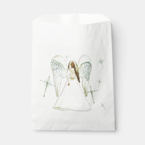 African AMerican Angel Favor Bags