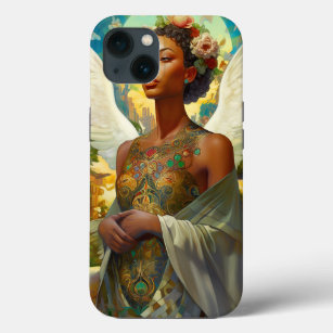African American Angel Goddess Fantasy Art iPhone 13 Case