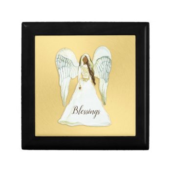 African American Angel Jewelry Box by ChristmasBellsRing at Zazzle