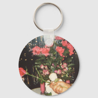 African American Anniversary Keychain