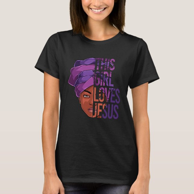 African American Apparel Jesus Christian Black Wom T-Shirt (Front)