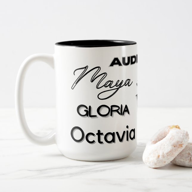African-American Author-themed Coffee Mug (With Donut)