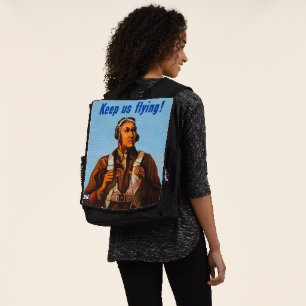 African American Aviators Fighter Pilots of WW2  Backpack