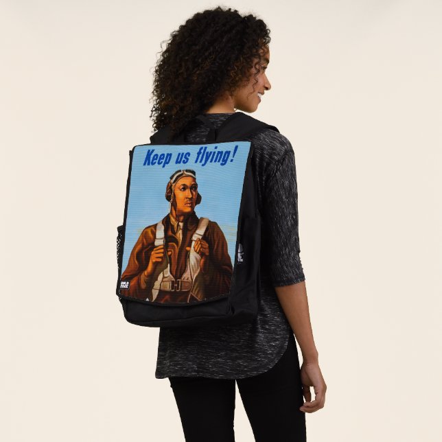 African American Aviators Fighter Pilots of WW2  Backpack (Worn)