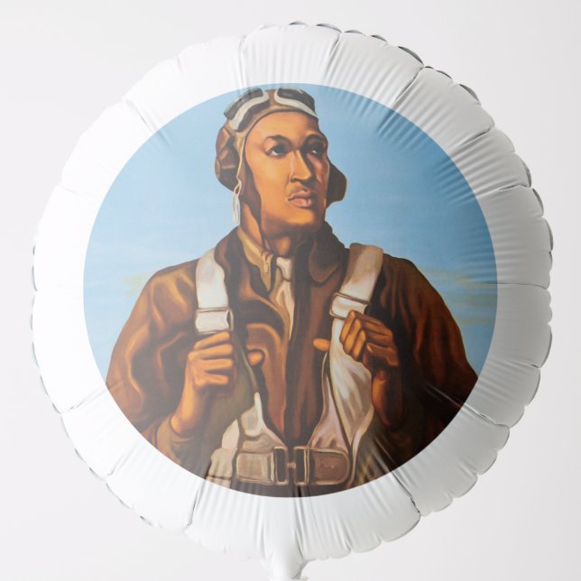 African American Aviators Fighter Pilots of WW2  Balloon (Front)