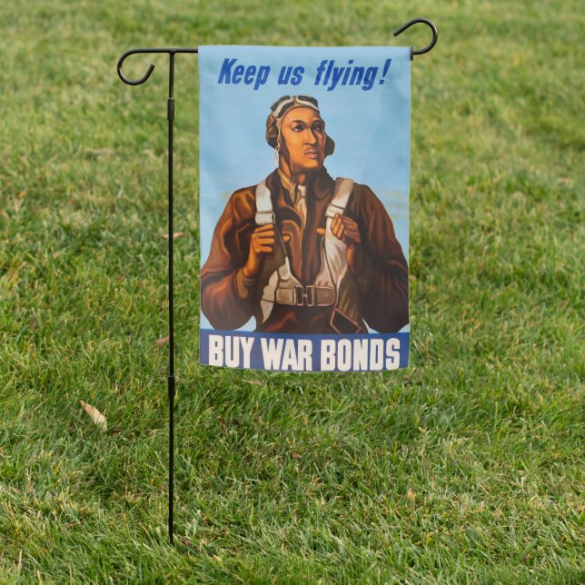 African American Aviators Fighter Pilots of WW2  Garden Flag (In SItu)