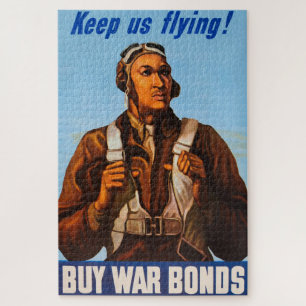 African American Aviators Fighter Pilots of WW2 Jigsaw Puzzle