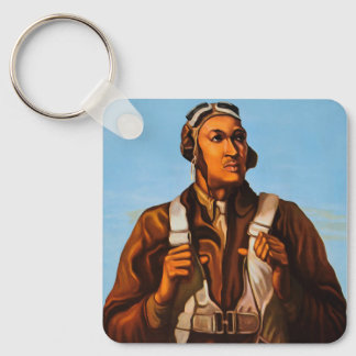 African American Aviators Fighter Pilots of WW2 Keychain