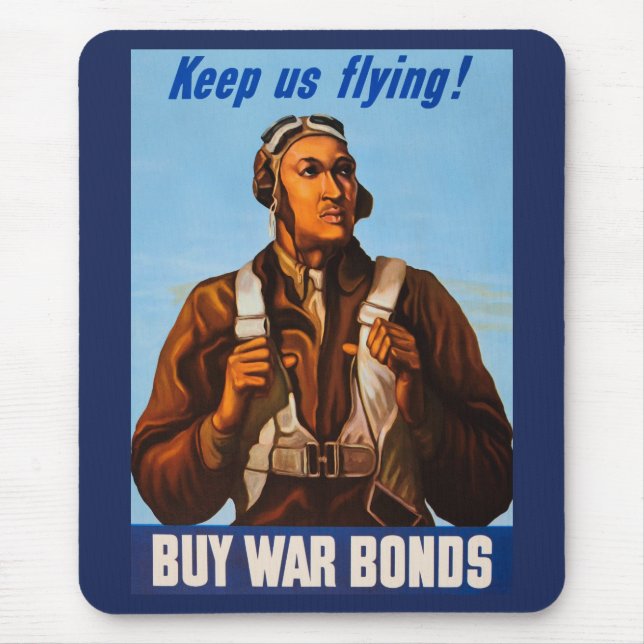 African American Aviators Fighter Pilots of WW2  Mouse Pad (Front)