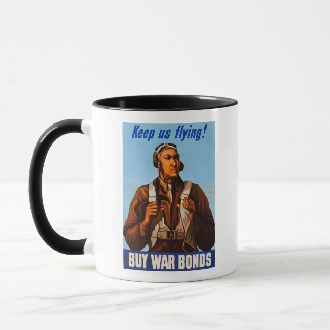 African American Aviators Fighter Pilots of WW2  Mug (Left)
