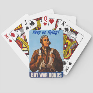 African American Aviators Fighter Pilots of WW2 Poker Cards