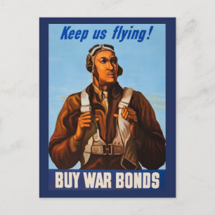 African American Aviators Fighter Pilots of WW2  Postcard