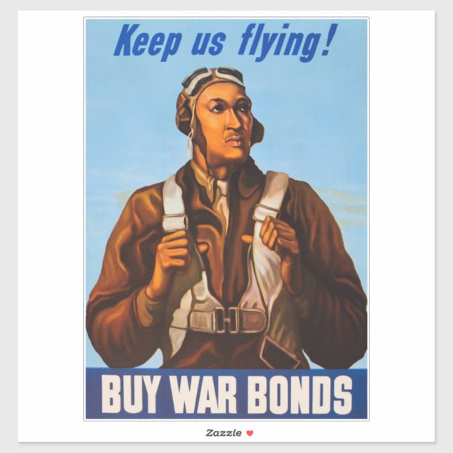 African American Aviators Fighter Pilots of WW2  Sticker (Sheet)
