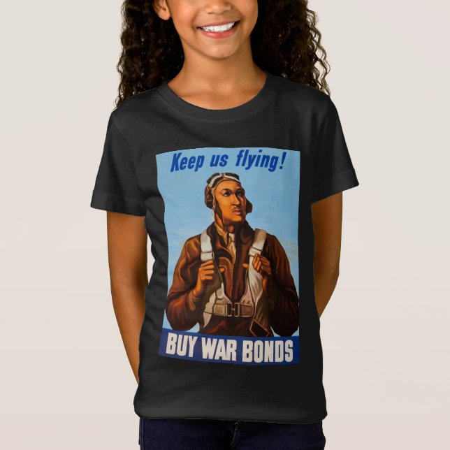 African American Aviators Fighter Pilots of WW2  T-Shirt (Front)