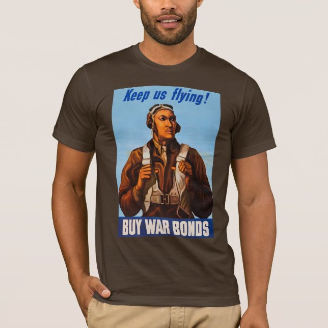 African American Aviators Fighter Pilots of WW2  T-Shirt (Front)