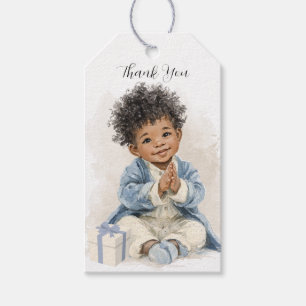 African American Baby Boy  Gift Tags