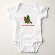African American Baby Boy's First ChristmasT-Shirt