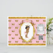 African American Baby Girl Pink Gold Chip Bag (Standing Front)