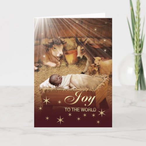 African American Baby Jesus Christmas Cards