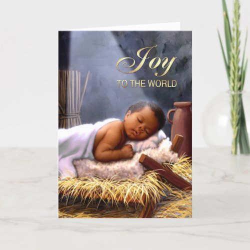 African American Baby Jesus Christmas Cards