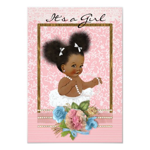 Black Baby Baby Shower Invitations 5