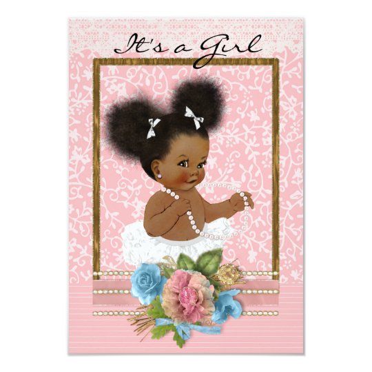 African American Baby Shower Invitation | Zazzle.com