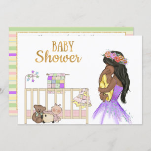 African American Baby Shower Invitation