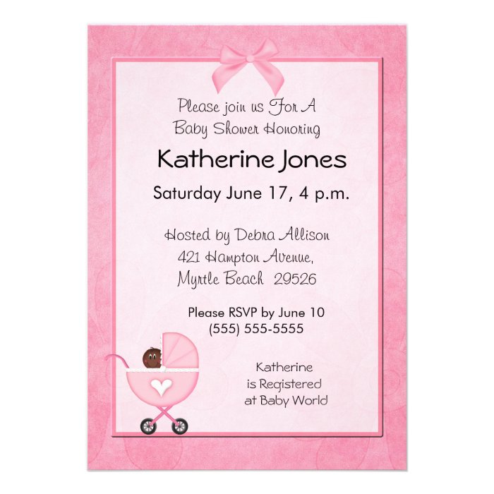 African American Baby Shower Invitations