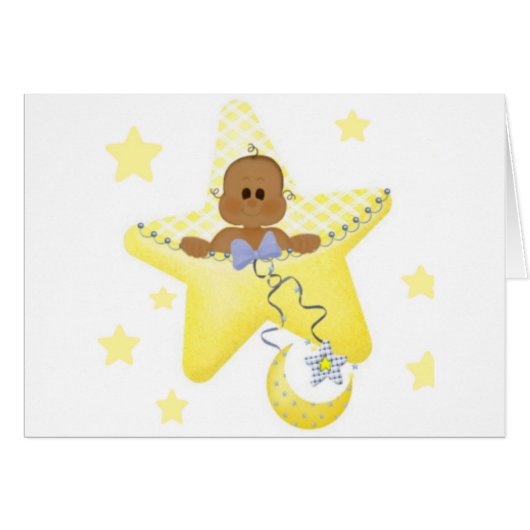 African American Baby Star    Cards (Front Horizontal)