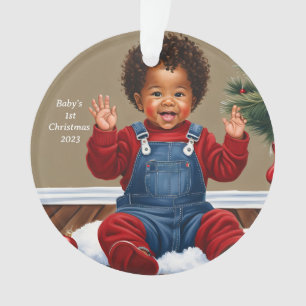 African American Baby's 1st Christmas Ornament