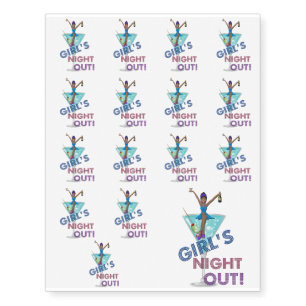 African American Bachelorette Party Temporary Tattoos