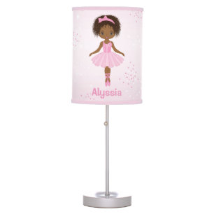 African American Ballerina Customized Lamp