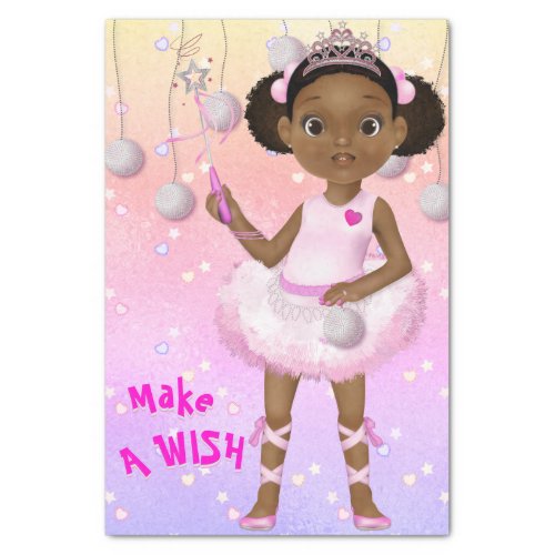 African American Ballerina Fairy Princess Tissue Paper