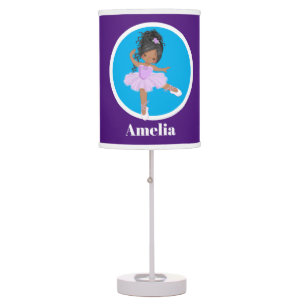 African American Ballerina girls room decor Table Lamp