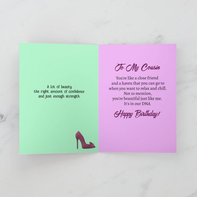 Built-In Friends From Day One Birthday Card For Cousin - Greeting Cards - Foto 9