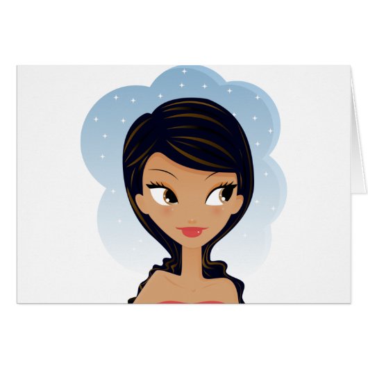 African American beauty Cards (Front Horizontal)