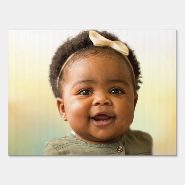 African American Black Baby Girl Prolife Sign (Front)