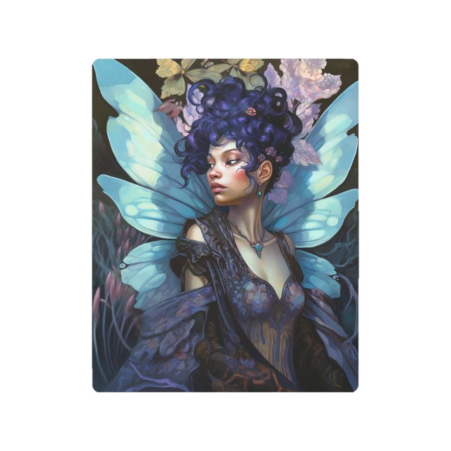 African American Black Fairy Fantasy Art (Front)