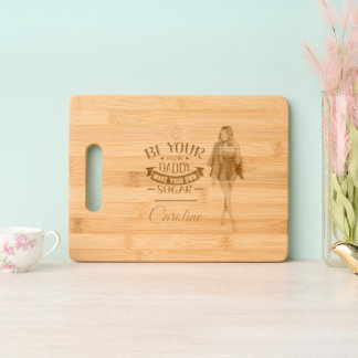 African American Black girl Charcuterie Engraved Cutting Board