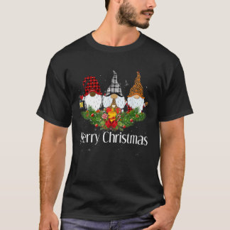 African American Black Gnome Christmas T-Shirt