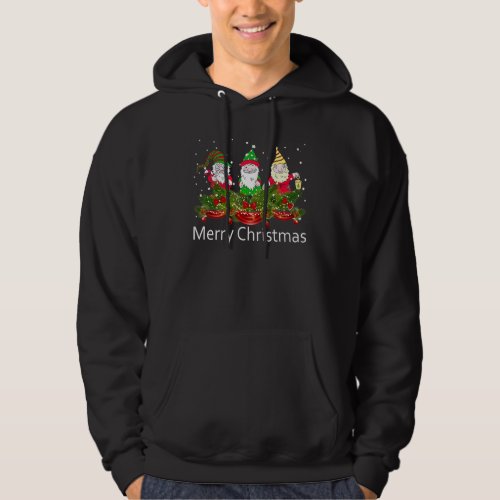African American Black Gnomes Christmas Day Hoodie