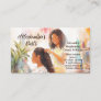 African-American Black Hairstylist Natural Hair Business Card